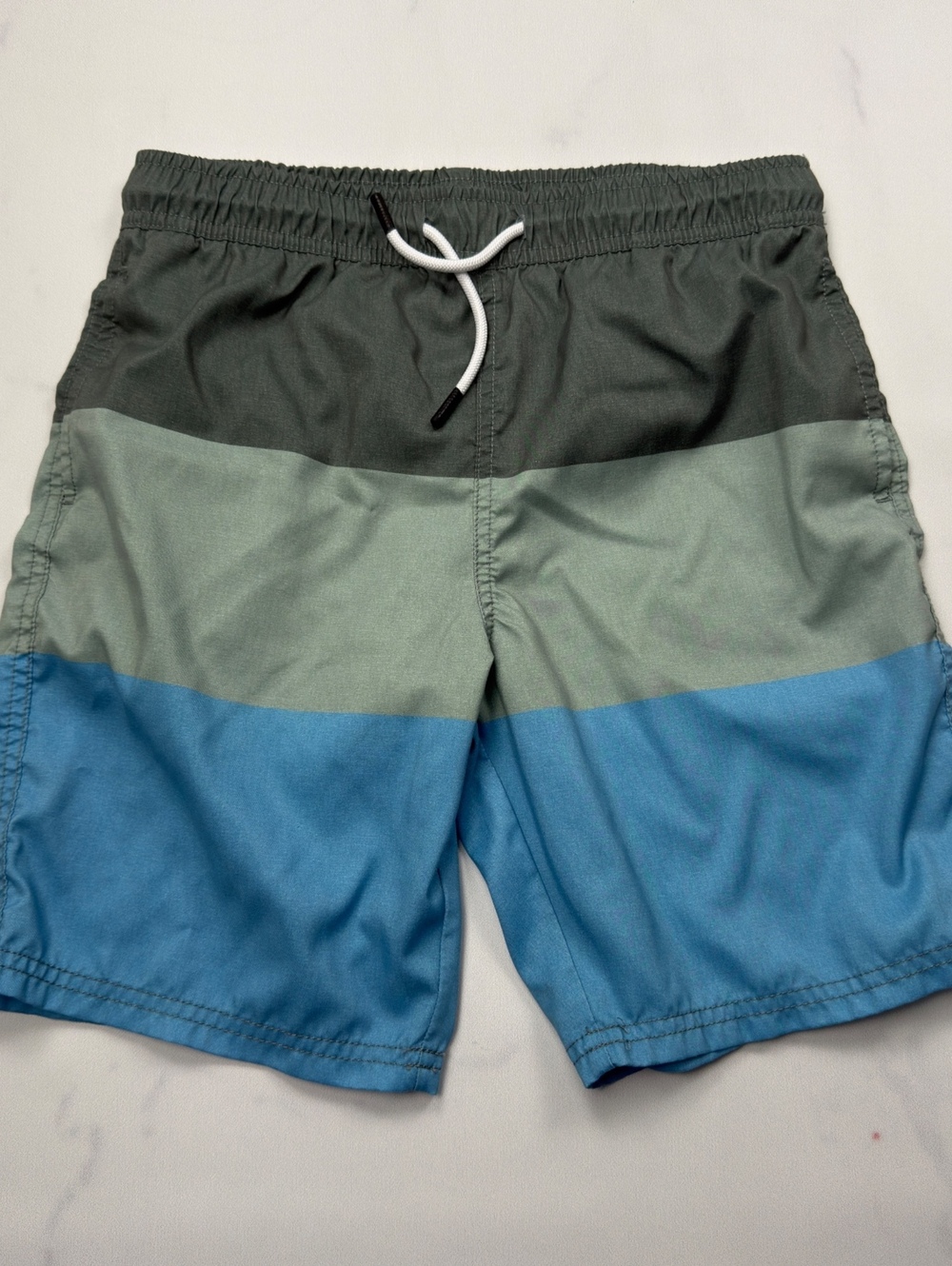 maamgic Colorblock Swim Trunks Elastic Waist - Sz 14/16